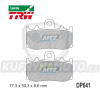 Destičky brzdové DP641-LUSV TRW Lucas MCB748SV - směs Sinter Road
