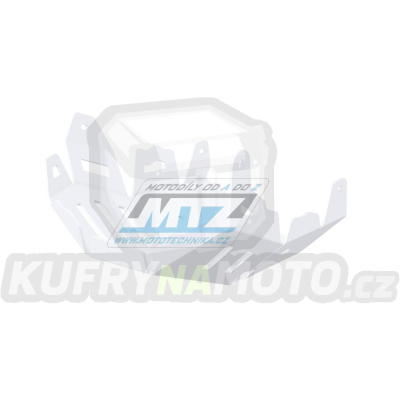 Kryt pod motor hliníkový Dual Sport - Kawasaki KLE650 Versys / 15-21 - barva bílá
