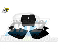 Polepy číslových tabulek (vystřižené) - Husqvarna CR125+CR250 / 00-04 + TC250+TC450 / 02-04 - barva černá
