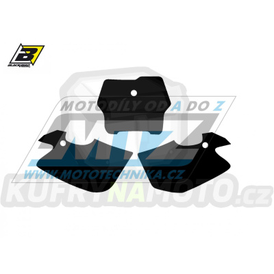 Polepy číslových tabulek (vystřižené) - Husqvarna CR125+CR250 / 00-04 + TC250+TC450 / 02-04 - barva černá