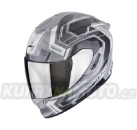 Moto přilba SCORPION EXO-1400 EVO II AIR LINART šedo/bílá