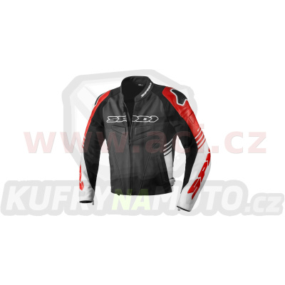 bunda TRACK WARRIOR, SPIDI (černá/bílá/červená)