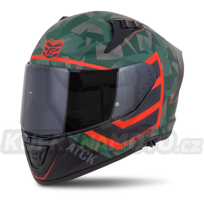 přilba Aero ATCK, CASSIDA (zelená camo/černá/šedá/oranžová) 2024