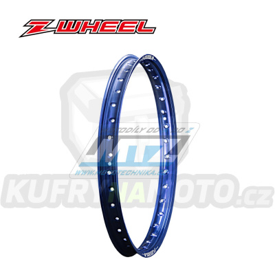 Ráfek motocyklový - rozměr 1,60x21&quot; 36H (předvrtaný / 36 otvorů) ZETA Z-WHEEL W01-92412 - modrý (přední)