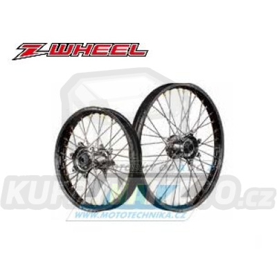 Kolo kompletní zadní 2,15x18&quot; (náboj v barvě titan / černý ráfek) - Suzuki DRZ400S+DRZ400SM / 00-19