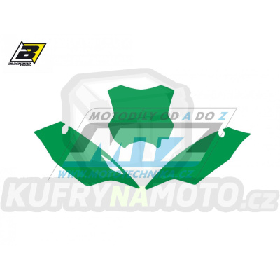 Polepy číslových tabulek (vystřižené) - Kawasaki KXF250 / 17-20 + KXF450 / 16-18 - barva zelená