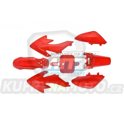 Sada plastů Pitbike MRF - barva červená