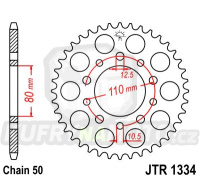Řetězová rozeta JT HONDA CB 1100 R 1981-1981 45 zubů, řetěz 530 - akce