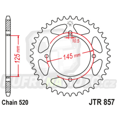 Rozeta PBR 38 zubů 857-38-PBRR857-38- výprodej