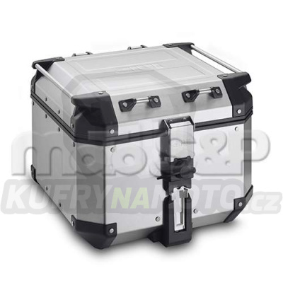 OBKN 42A stříbrný horní kufr GIVI Trekker Outback hliníkový (Monokey topcase), objem 42 ltr., od 201 - akce