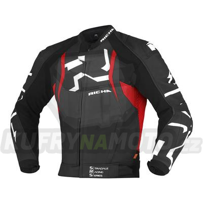 Moto bunda RICHA STRADALE červená kožená