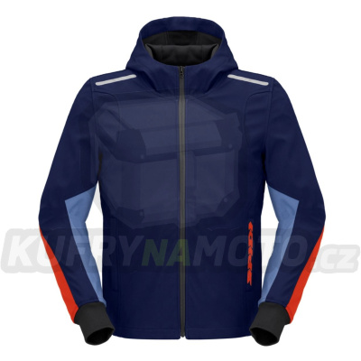 bunda HOODIE ARMOR LIGHT 2023, SPIDI (tmavá modrá/červená)
