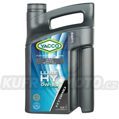 Motorový olej YACCO LUBE HY 0W20, 5 L