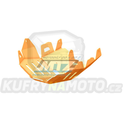 Kryt pod motor hliníkový Dual Sport - Kawasaki KLE650 Versys / 07-14 - barva oranžová