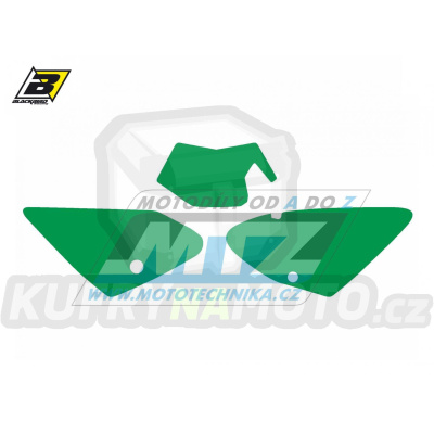 Polepy číslových tabulek (vystřižené) - GasGas EC125+EC250+EC300 + FSR450 / 03-06 - barva zelená