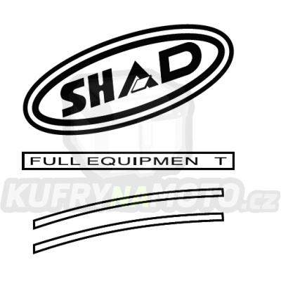 Samolepky SHAD D1B43ETR červená pro SH43