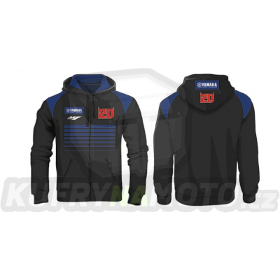 Pánská mikina Fabio Quartararo Yamaha MotoGP Stripes černá 23 23901