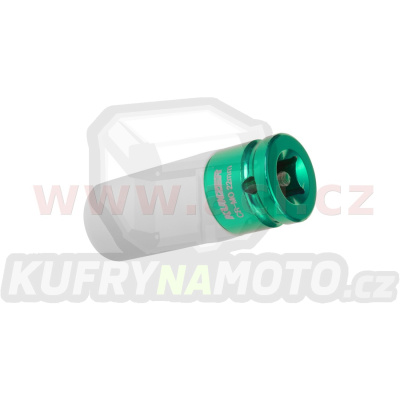 nástavec k rázovým utahovákům 1/2", světle zelený, 22 mm