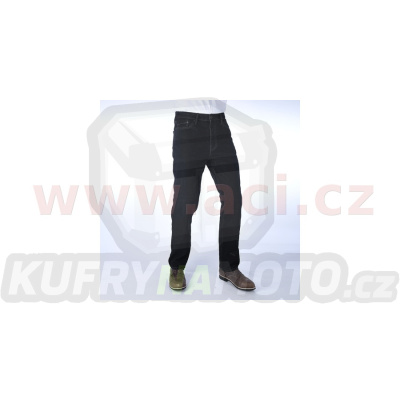 ZKRÁCENÉ kalhoty Original Approved Jeans volný střih, OXFORD, pánské (černá)