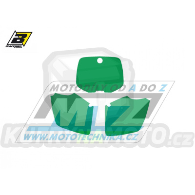 Polepy číslových tabulek (vystřižené) - KTM SX / 98-99 - barva zelená