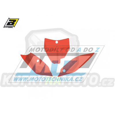 Polepy číslových tabulek (vystřižené) - Husqvarna TC85 / 14-17 - barva červená