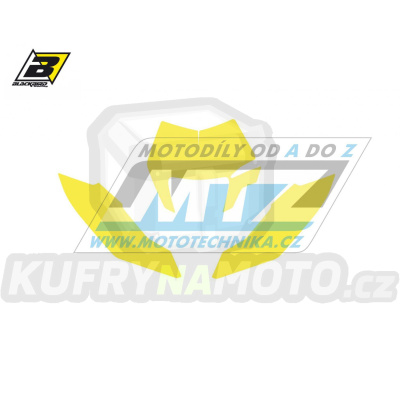 Polepy číslových tabulek (vystřižené) - KTM FREERIDE / 12-23 - barva žlutá