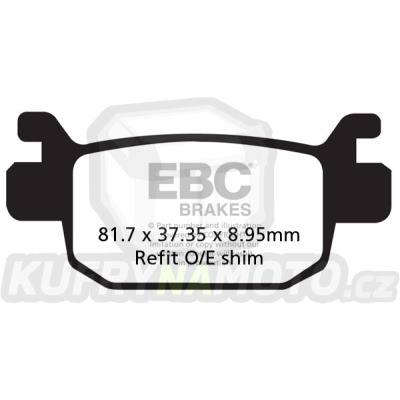 Brzdové destičky EBC SFAC415