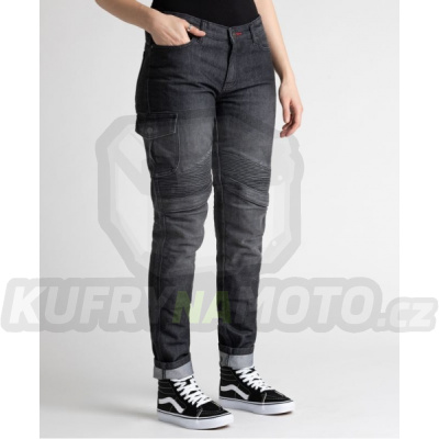 Dámské moto kalhoty BROGER OHIO jeans washed black