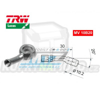 Koncovka brzdové hadice TRW VarioFlex MV10B20 (banjo 10mm zahnuté 20°) - barva titan
