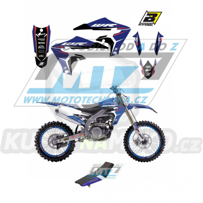 Polepy s potahem sedla (sada polepů a potah sedla Dream) - Yamaha WRF250 / 20-23 + WRF450 / 19-23 - typ polepů Dream4