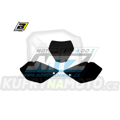 Polepy číslových tabulek (vystřižené) - Yamaha YZ125+YZ250 / 06-14 - barva černá