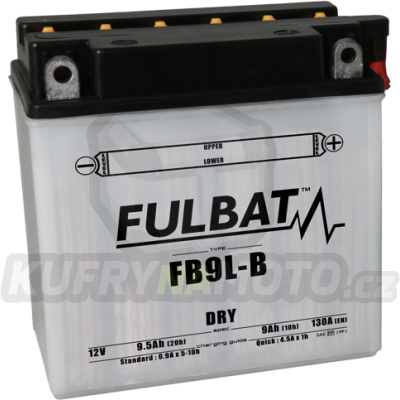Konvenční motocyklová baterie FULBAT FB9L-B (12N9-3B) (YB9L-B) Včetně balení kyseliny