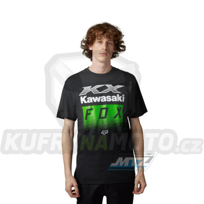 Tričko Fox X Kawi Ss Tee - černé (velikost XXL)