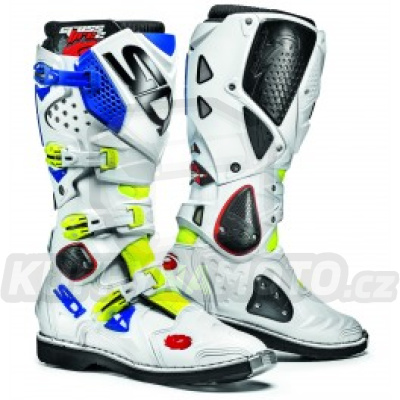 Boty Sidi CROSSFIRE 2 SRS yellow fluo/white/blue