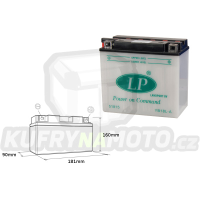 LANDPORT baterie YB18L-A 12V 18AH 182X92X164 MOTO GUZZI, GTR 1000, Z 1000/1100