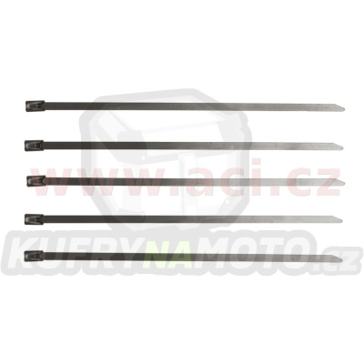 stahovací páska nerezová typ W4, 4,5x200 mm (sada 5 ks)
