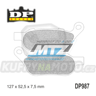 Destičky brzdové DP987 - DP BRAKES směs Premium Sinter OEM
