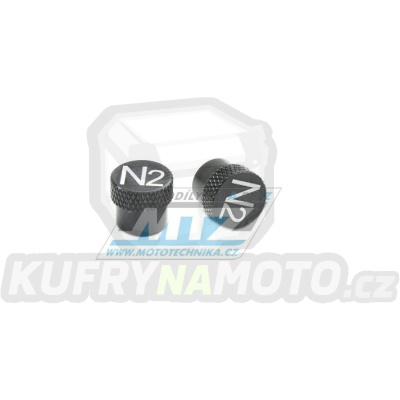 Čepičky ventilku KNURL - barva černá