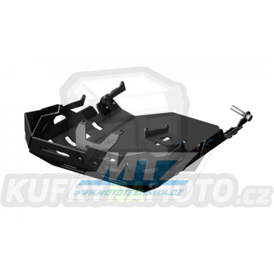 Kryt pod motor hliníkový Dual Sport - Benelli TRK502 / 17-24 - barva černá