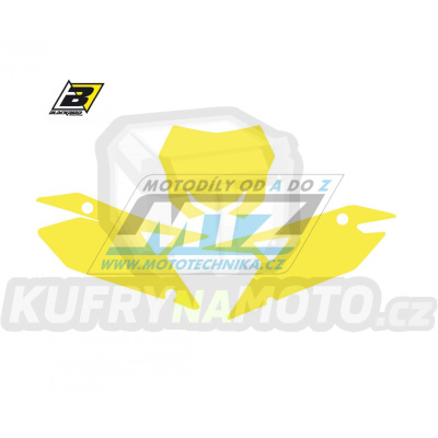 Polepy číslových tabulek (vystřižené) - Suzuki RMZ250 / 19-23 + RMZ450 / 18-23 - barva žlutá