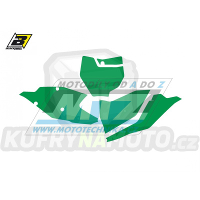 Polepy číslových tabulek (vystřižené) - KTM SX+SXF / 16-18 - barva zelená