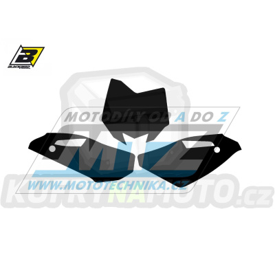 Polepy číslových tabulek (vystřižené) - Husqvarna TC250 / 08-13 + TC450 / 08-10 - barva černá
