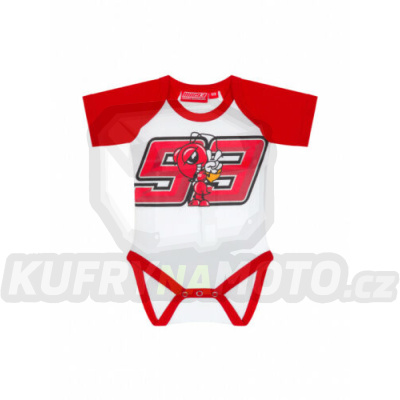 Dětské body MARC MARQUEZ BABY ROMPER 93 bílo/červené 19 83003