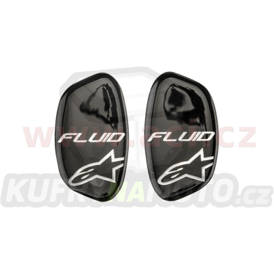 samolepky krytů čepů kloubu chrániče kolen FLUID TECH CARBON a FLUID PRO, ALPINESTARS (pár)