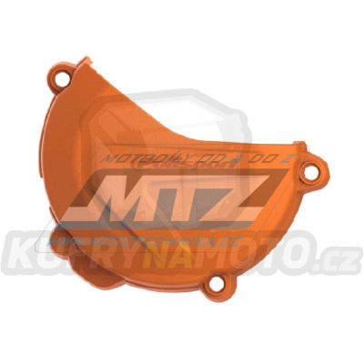 Kryt spojkového víka KTM 125SX+150SX / 16-22 + 125EXC+150EXC+200EXC+125XCW+150XCW+200XCW / 17-20 + Husqvarna TC125 / 16-20 + TE125 / 17-20 - barva oranžová
