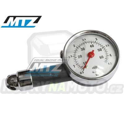 Manometr analogový na motopneumatiky (60PSI / 4bar)