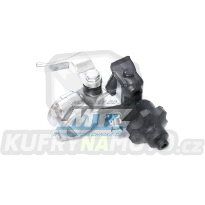 Objímka spojkové páčky Honda CRF250R / 04-09 + CRF450R / 04-08 + CRF150R / 07-18 + CRF450X + CRF250X / 04-17 s páčkou dekompresoru a gumovými kryty - kovaná