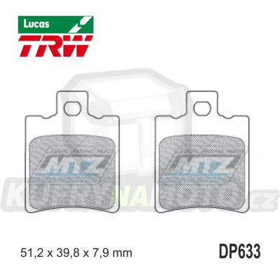 Destičky brzdové DP633-LUEC TRW Lucas MCB674EC - směs Allround Economy