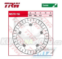Kotouč brzdový TRW MSTR156 (320/181/5D) - BMW F800R / 15-17 + S1000XR / 17-19 + R1200Nine + R1200R+R1200RS+R1200RT + R1250RT