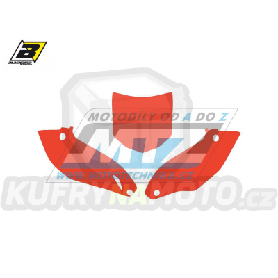 Polepy číslových tabulek (vystřižené) - Kawasaki KXF450 / 12 - barva červená